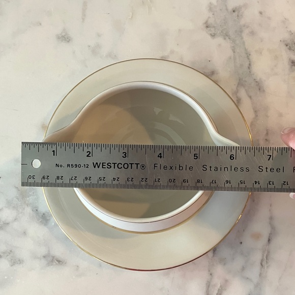 Vintage Theodore Haviland Gotham Gravy Sauce Boat with Attached Underplate - Picture 7 of 10